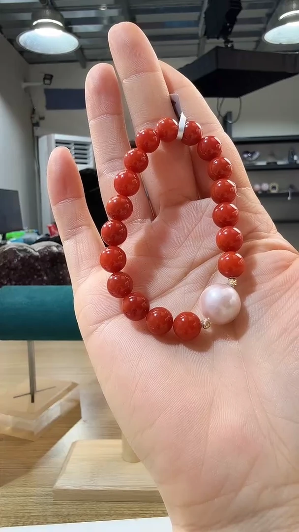 未镶嵌手链南红玛瑙优0517 约8mm