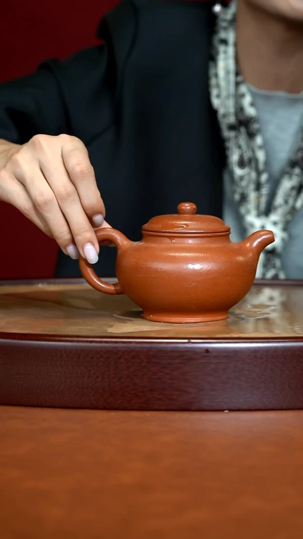 茶壶紫砂JF红降坡大掇只