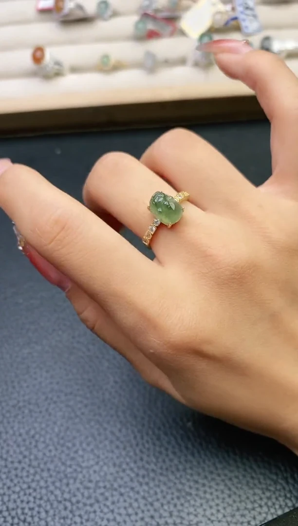 【闪购商品】翡翠戒指银S925镶嵌1111