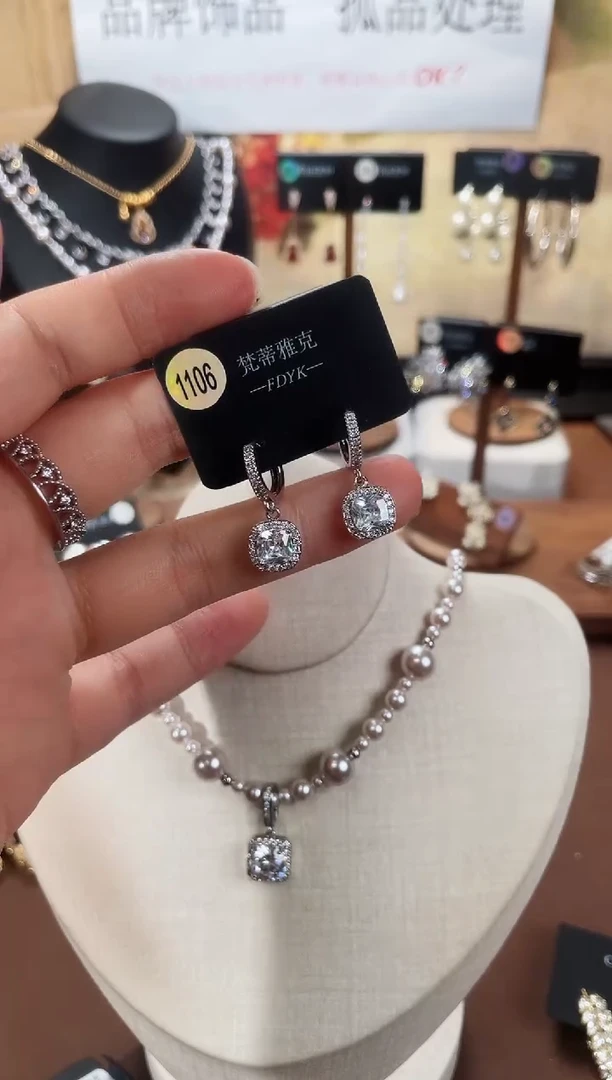 合金925银锆石梵1106