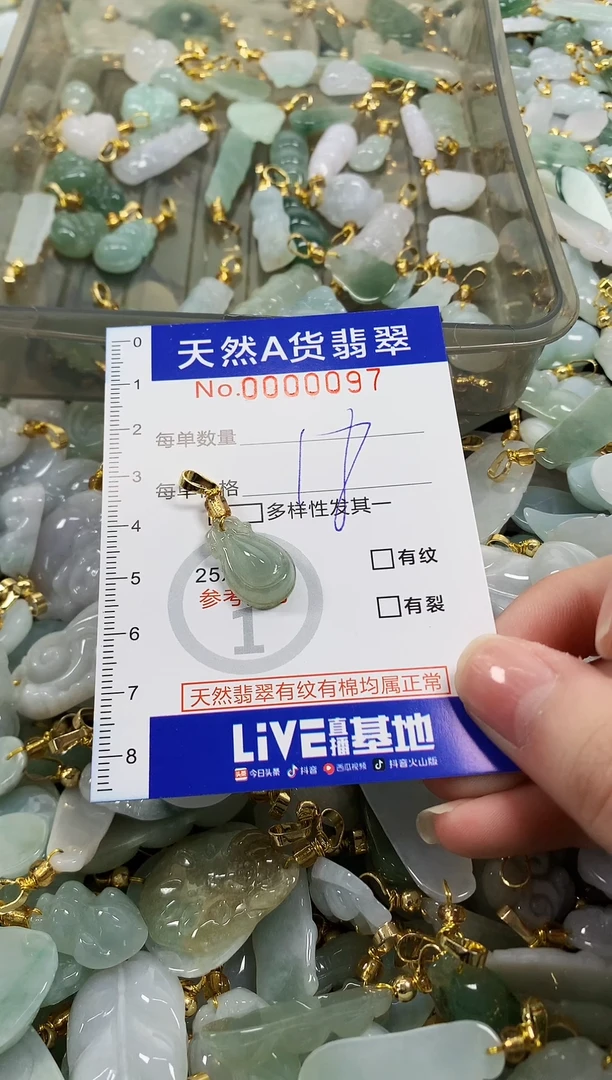 颈饰未镶嵌翡翠天然a货翡翠