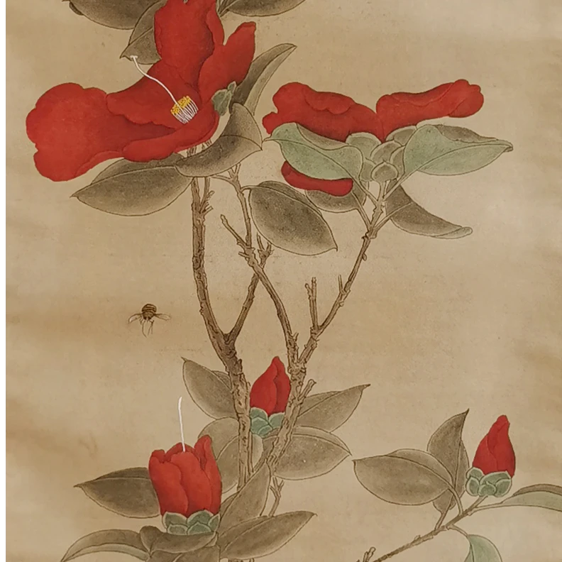 【辽拍】V250709-2-742《花卉》（2.4平尺）纸本镜片 lj1205