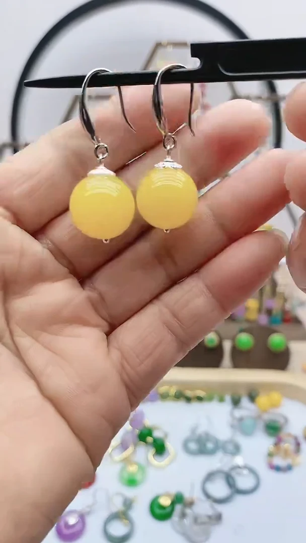 未镶嵌耳饰玛瑙/玉髓007