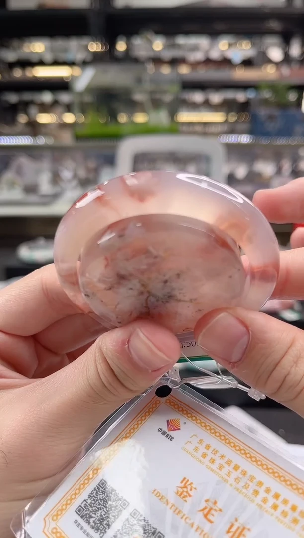 未镶嵌手镯石英质玉瑾圈口（赠品镯心）