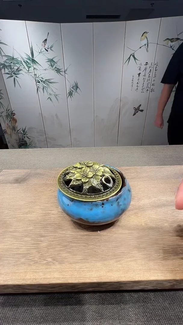 @微光茶器窑变小香炉X471