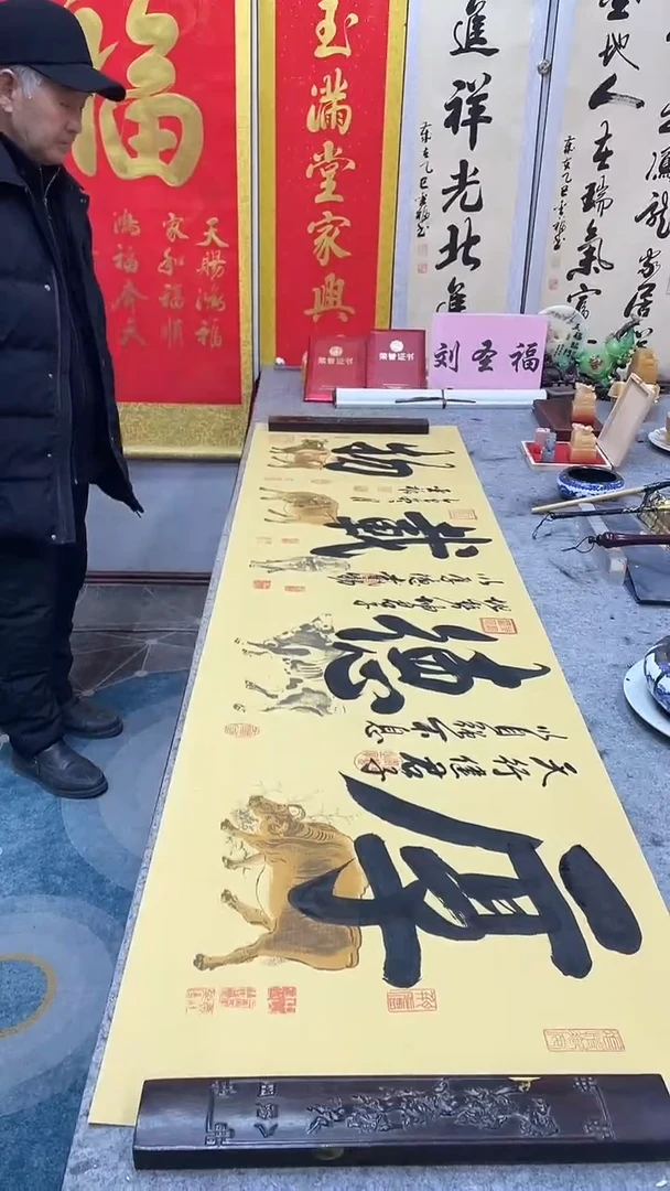 书法    厚德载物