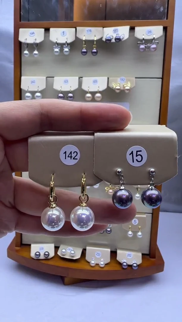 未镶嵌耳饰淡水珍珠142+15