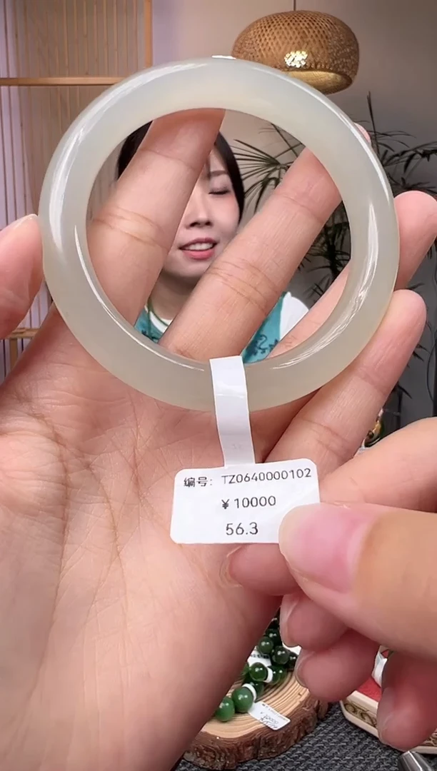 和田玉手镯未镶嵌56.3 TZ