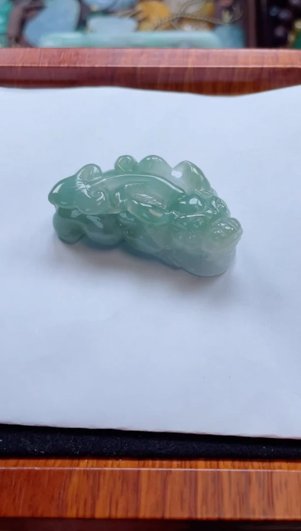 翡翠未镶嵌颈饰貔貅