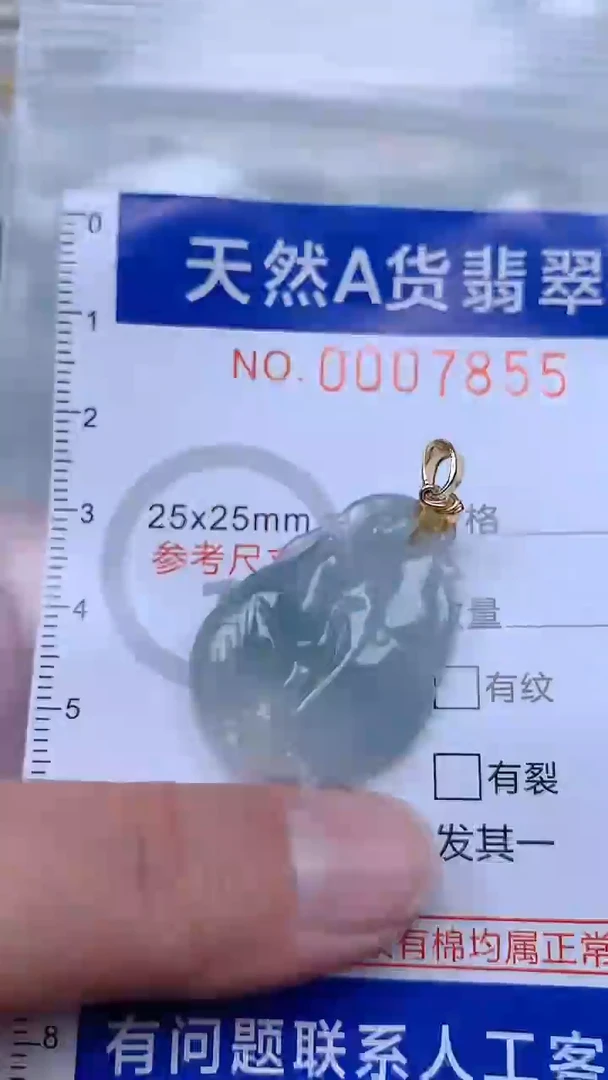 翡翠未镶嵌吊坠(不含链)1