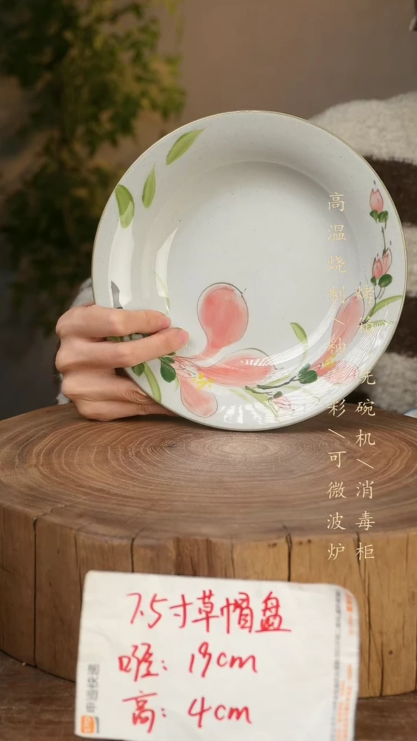 碗瓷景德镇手工手绘高温瓷釉下彩