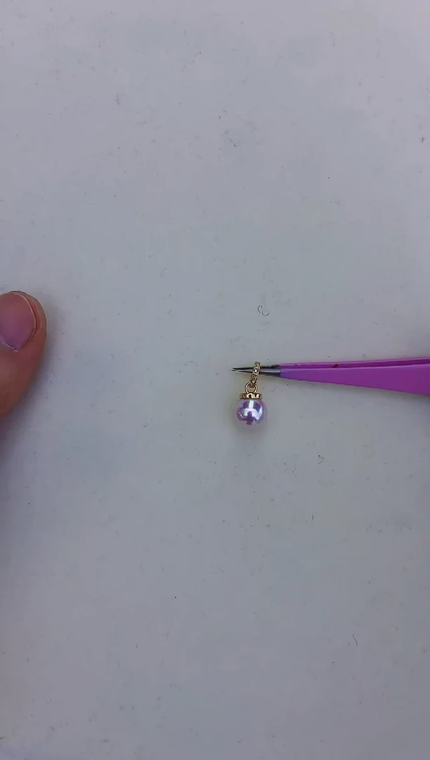 18K金镶嵌饰品海水珍珠8-9三生石可掰扣吊坠赠银链