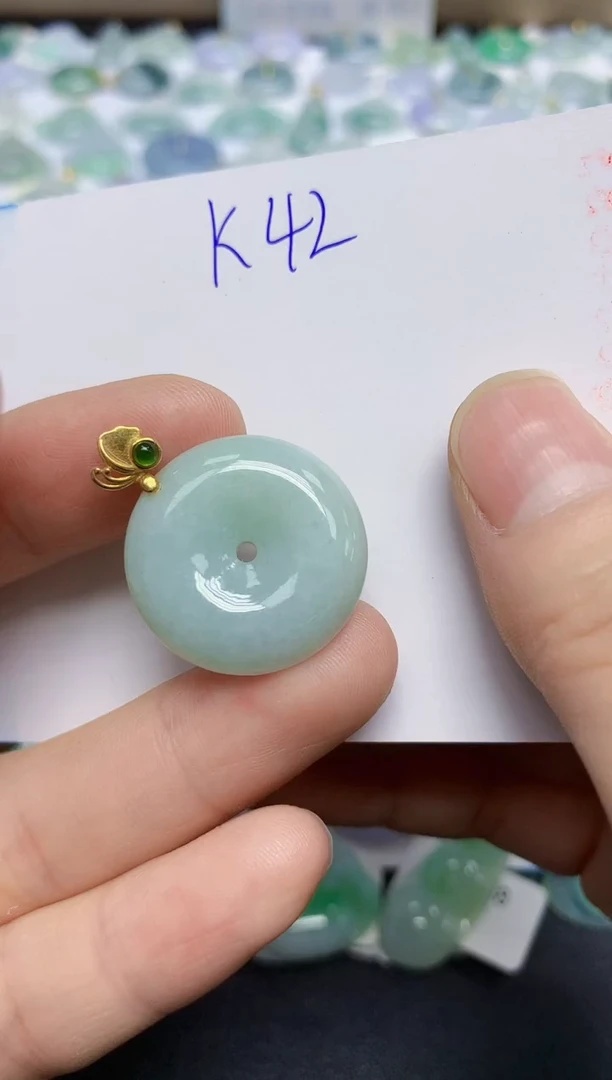 颈饰未镶嵌翡翠天然缅甸翡翠A货翡翠百元以上9元证书费自理