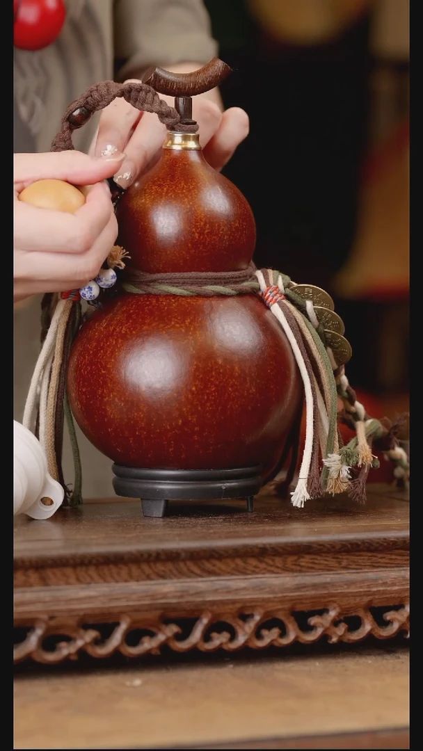 317号精品天然大漆酒葫芦一物一拍~