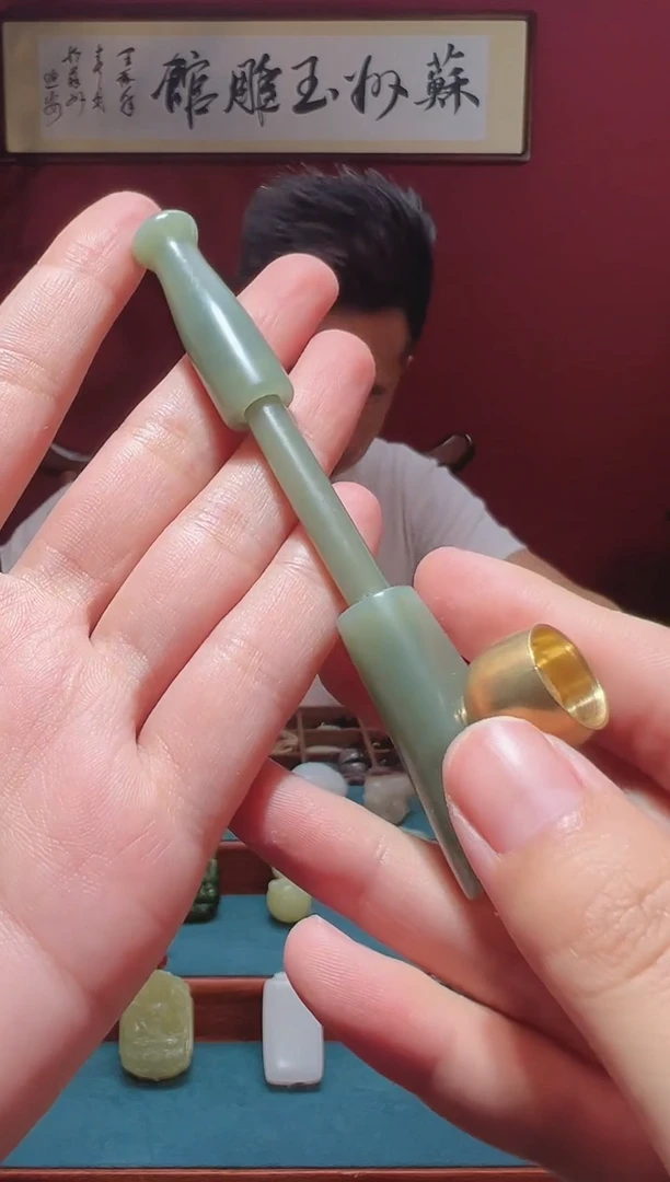 和田玉未镶嵌吊坠(不含链)1