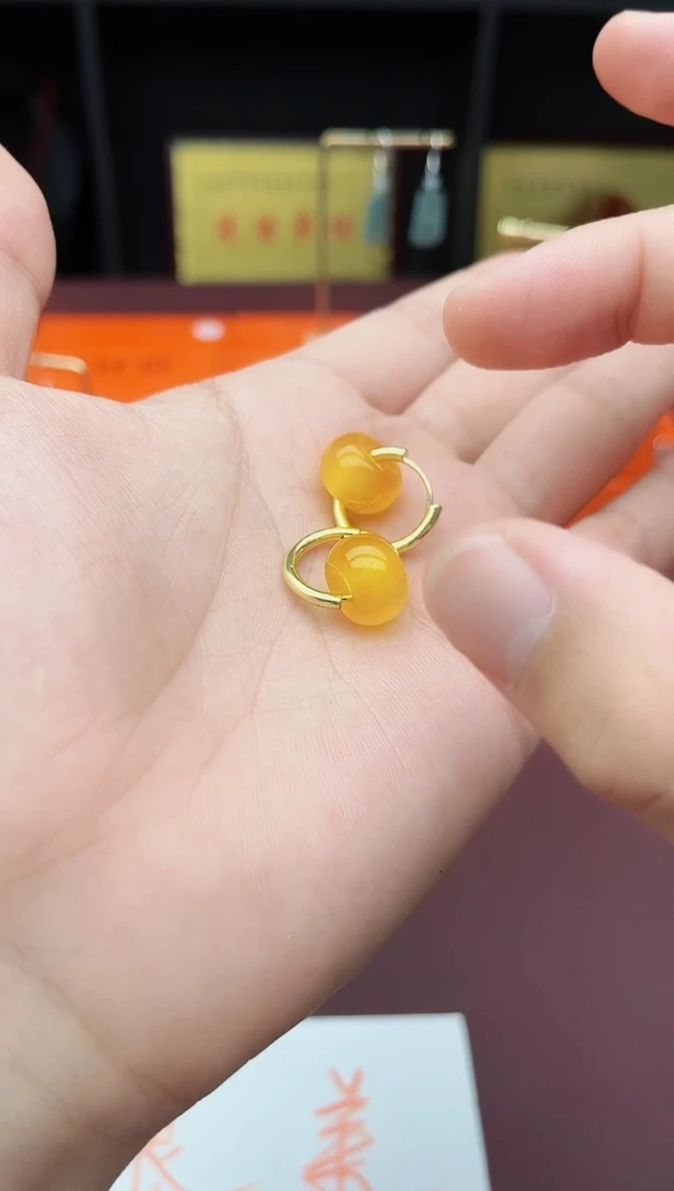玛瑙/玉髓耳饰未镶嵌536000