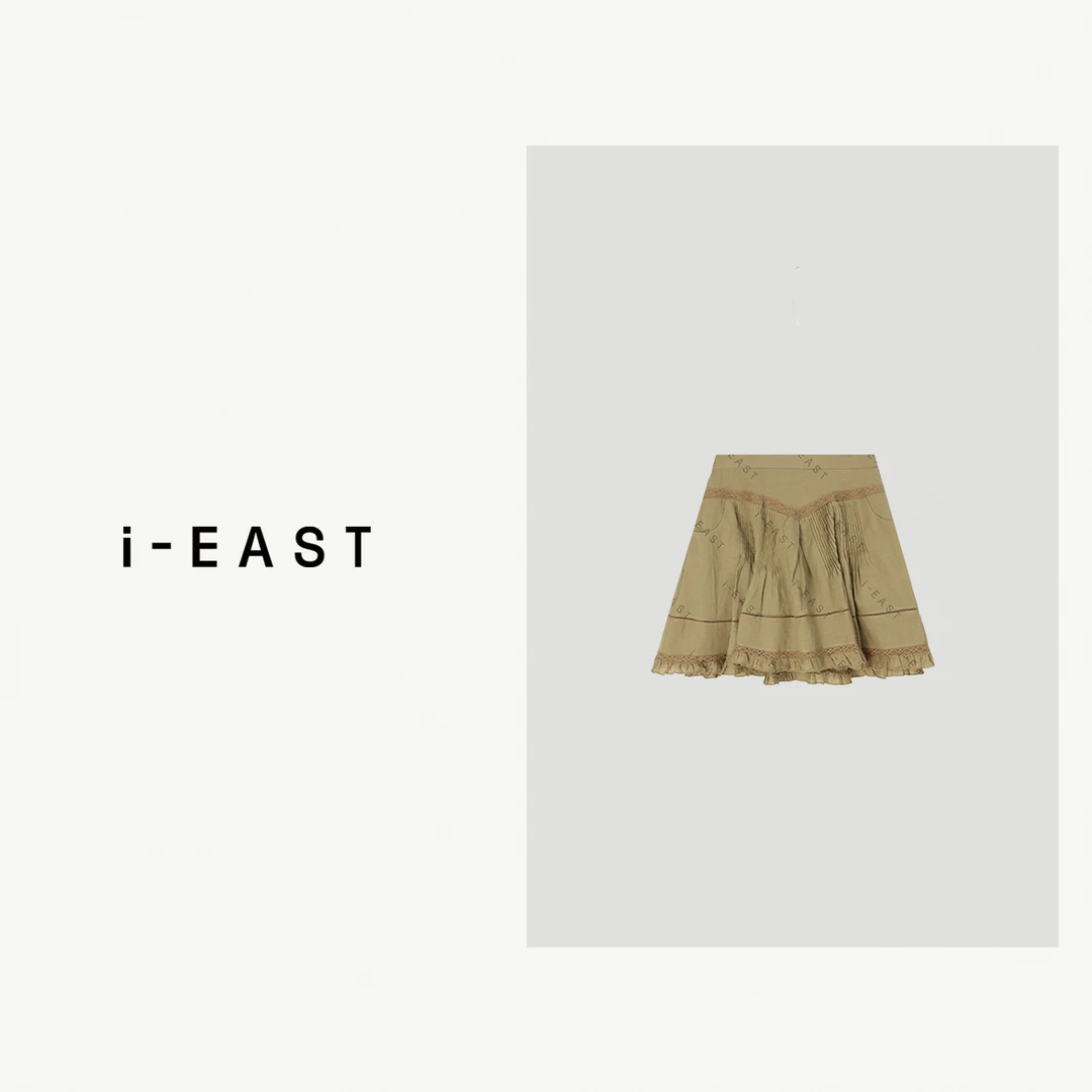 i-EAST 记忆香氛~设计感满满透气短裙-5C Q13270