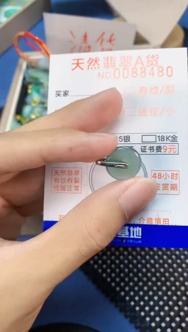 翡翠未镶嵌吊坠(不含链)1