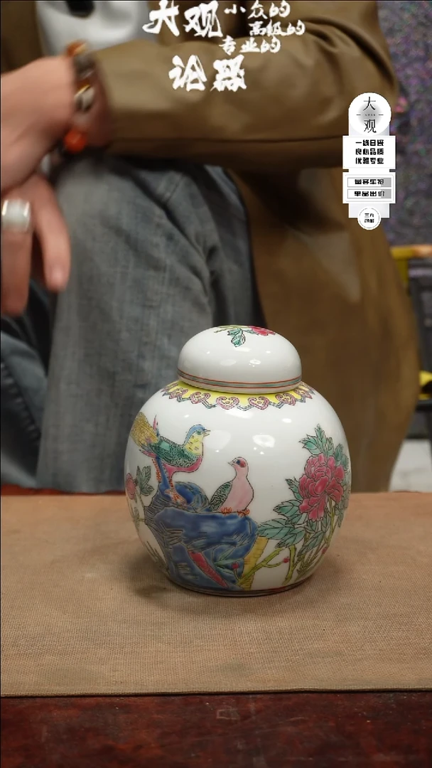 【闪购商品】瓷片大观论器茶罐