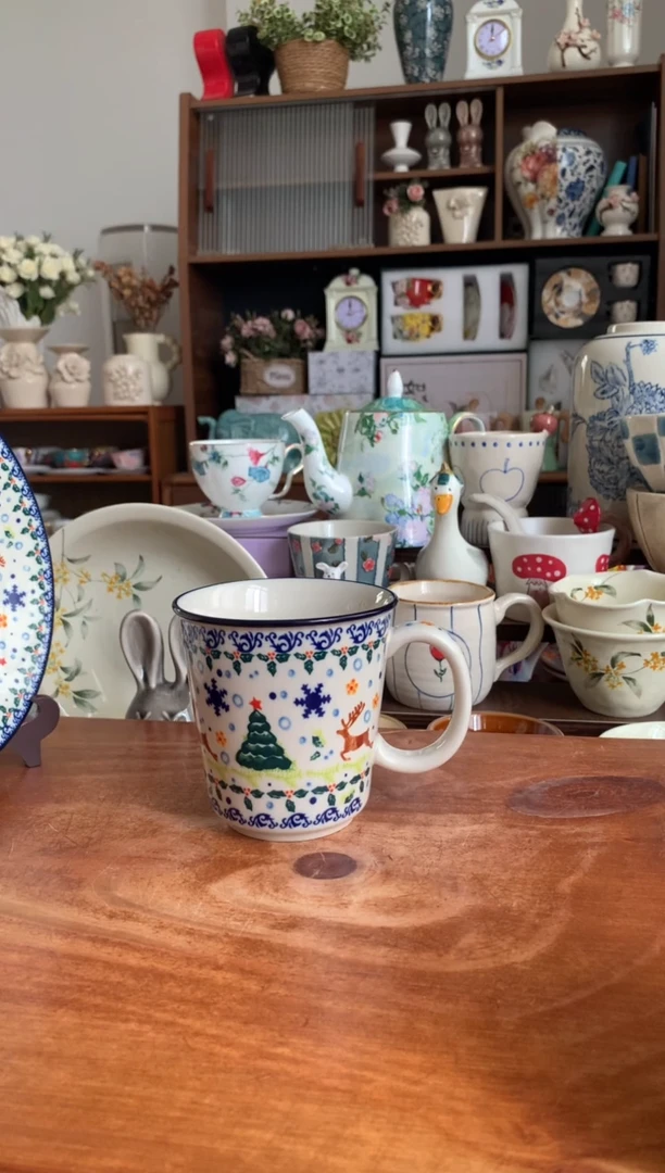 陶瓷圣诞马克杯   【送勺】