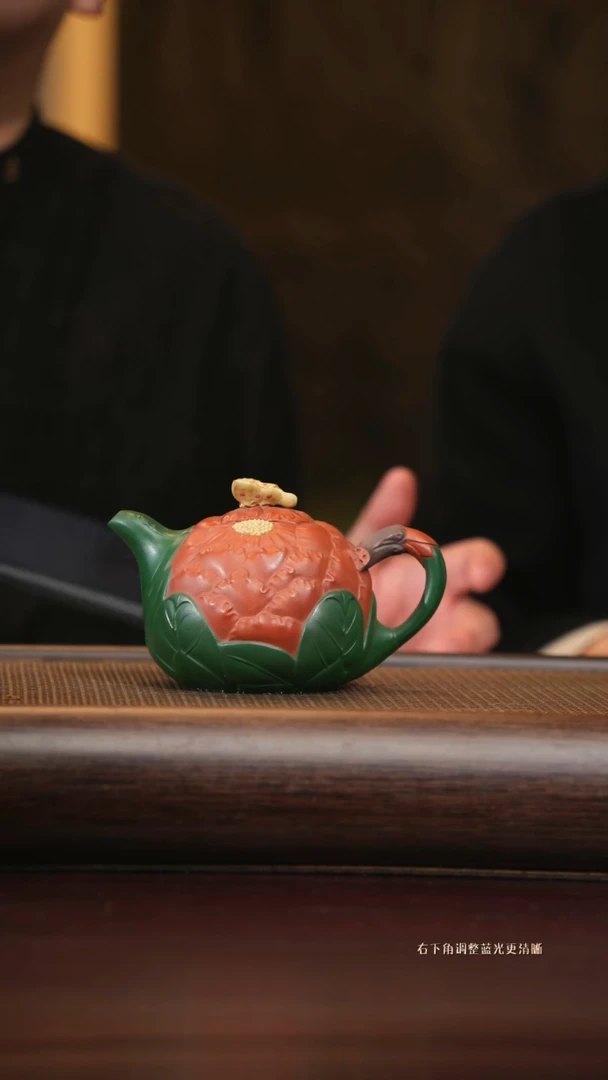 【闪购商品】紫砂茶壶zxj 小牡丹 大红泥 280