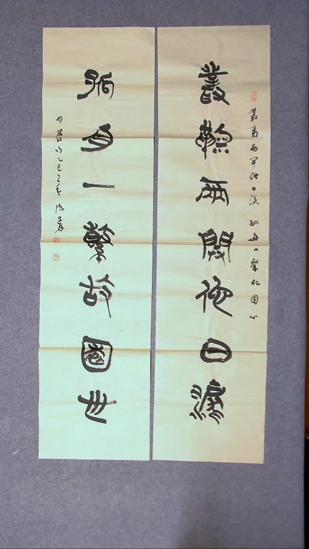 书法陈述林山东青岛138*34*2八平尺