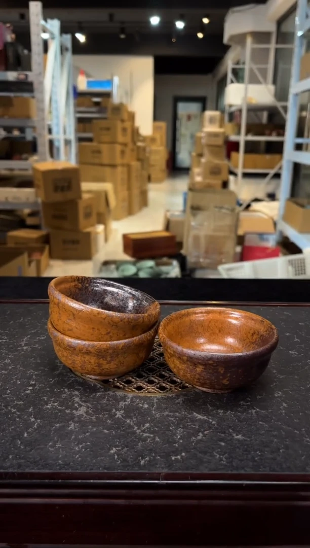 紫砂茶器 紫砂茶壶 柴烧小杯2