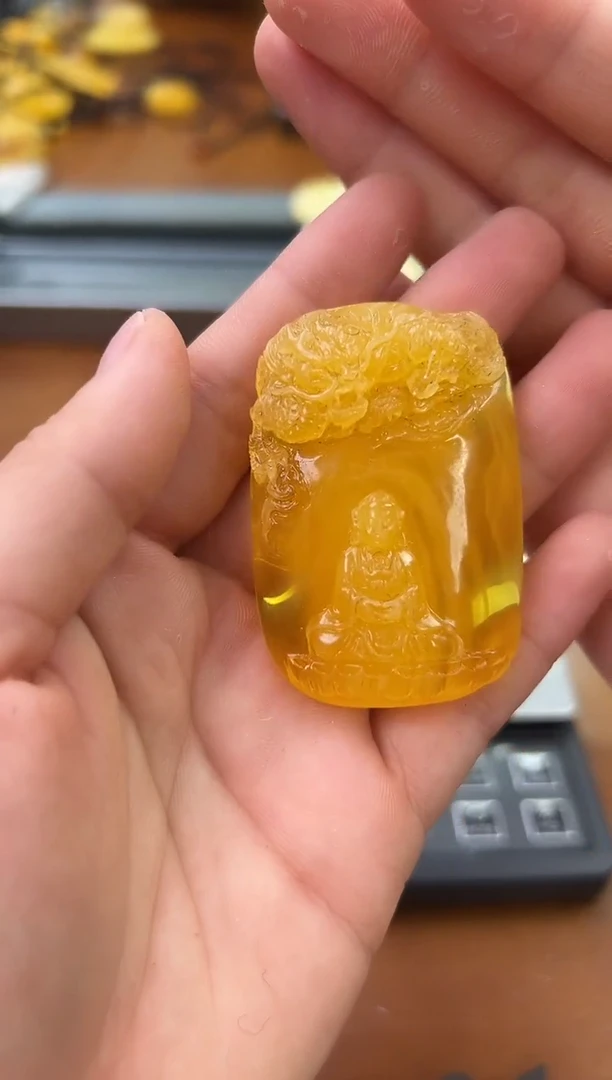 未镶嵌蜜蜡裸石蜜蜡吊坠