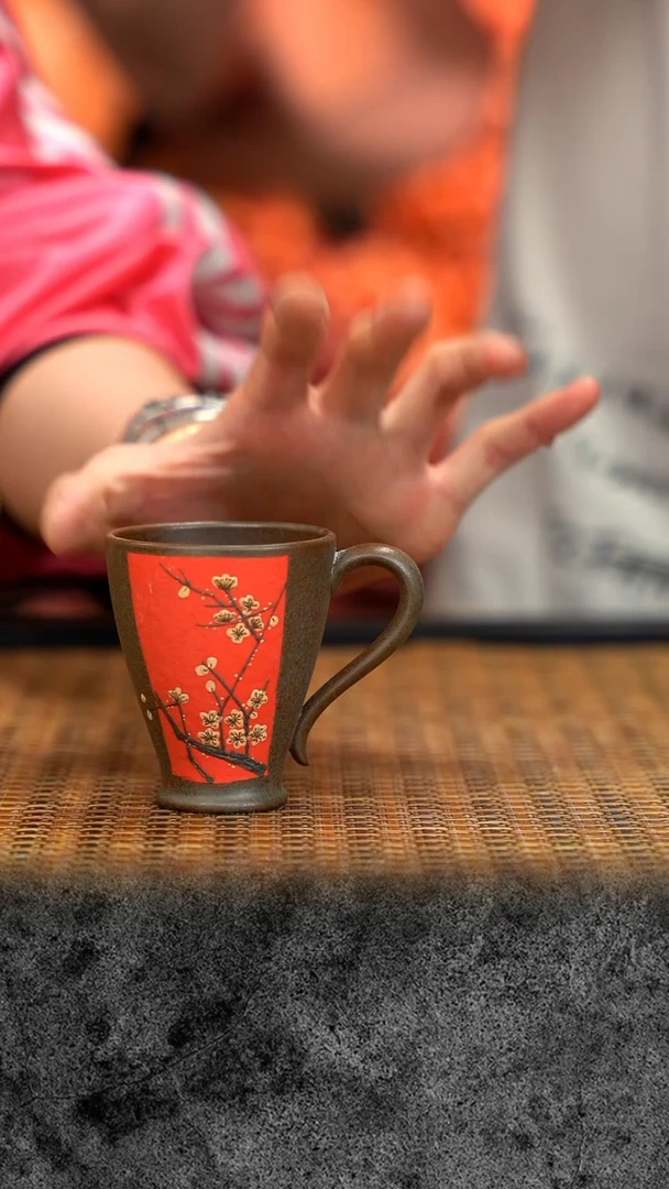 紫砂 宜兴紫砂 ZY 把杯