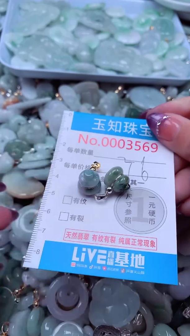 翡翠未镶嵌吊坠(不含链)3569