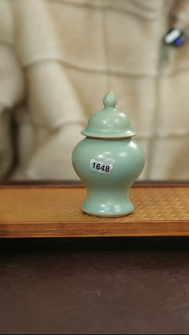 摆件瓷1648汝宋汝瓷原矿釉1