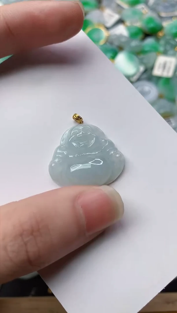【闪购商品】翡翠颈饰18K金镶嵌1..........