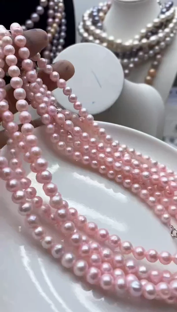 【闪购商品】淡水珍珠颈饰钛钢163