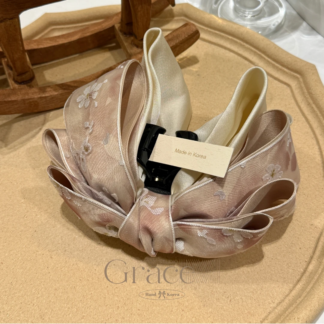 「飘带絮语」韩国25大抓夹鲨鱼夹后盘发夹