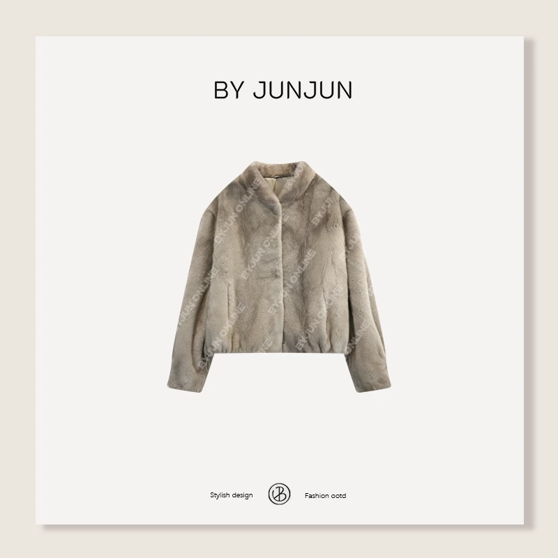 ByJunjun银兰貂 芬兰超皇冠短二水貂外套