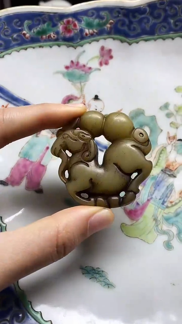 【闪购商品】瓷片瓷片瓷器 摆件1个