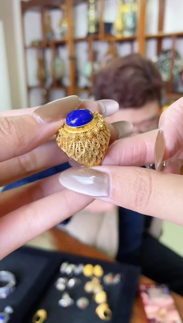 【闪购商品】非遗绝技花丝镶嵌戒指