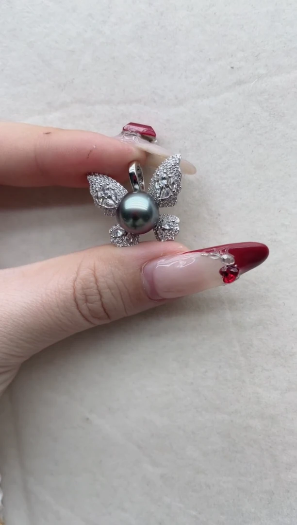 【闪购商品】海水珍珠吊坠银S925镶嵌Y75