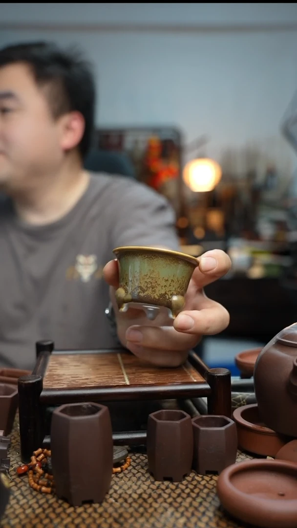 紫砂花盆長木軒精品紫砂内口5.5*3.5