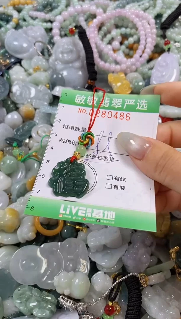 翡翠未镶嵌颈饰闪购0280486多样性发其一