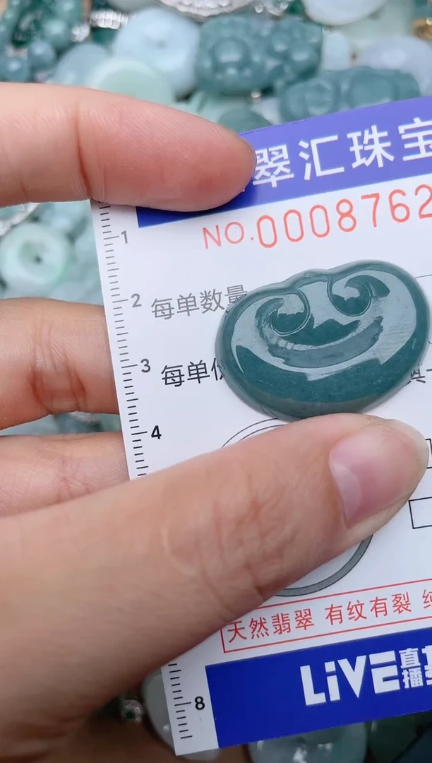 翡翠未镶嵌颈饰8762