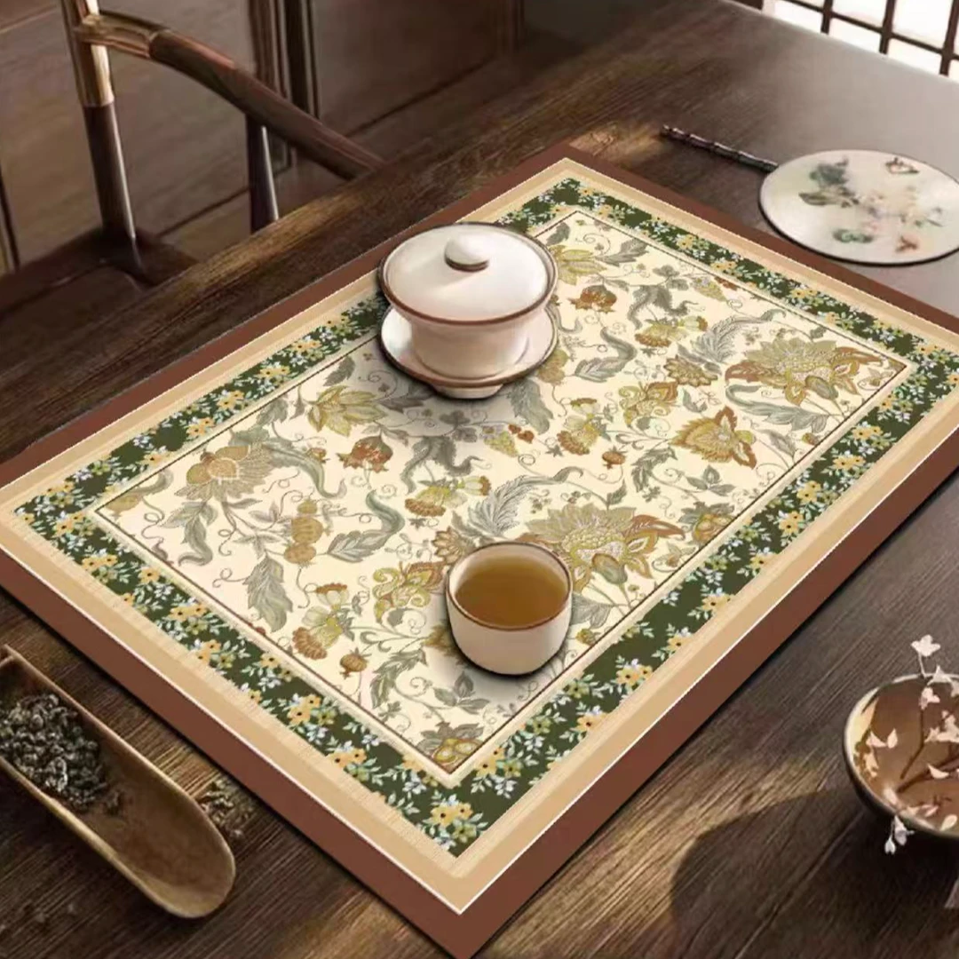 A53 30*40餐桌垫小清新花朵免洗垫子餐垫隔热隔热垫