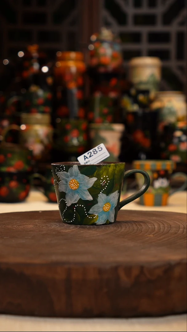 油画  手绘釉下彩285