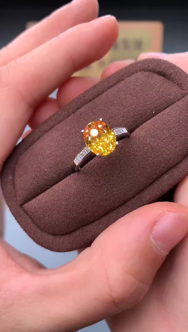 银S925镶嵌戒指碧玺2222