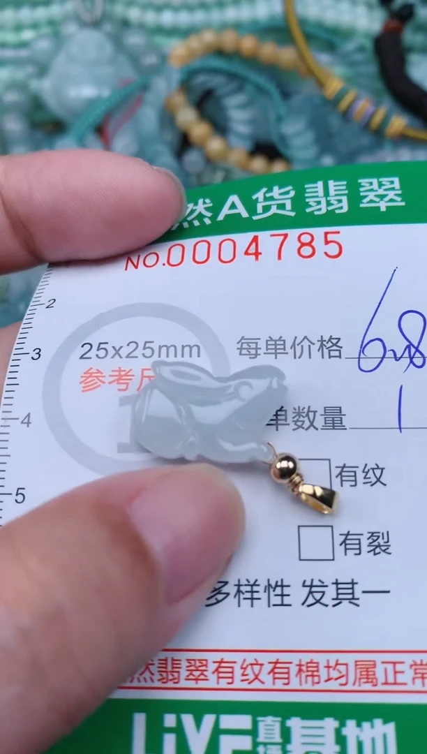 翡翠未镶嵌颈饰.0004785