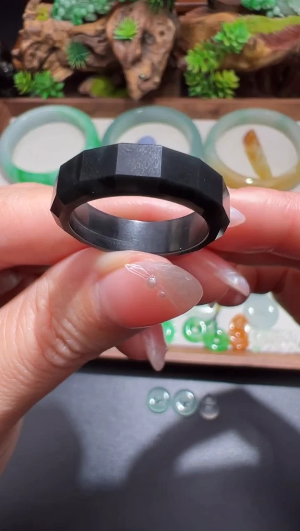 未镶嵌定制翡翠18-19戒圈