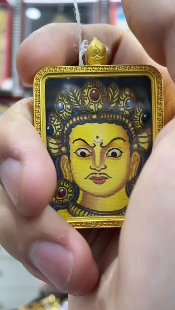 吊坠纯手绘唐卡（不退不换）黄老师