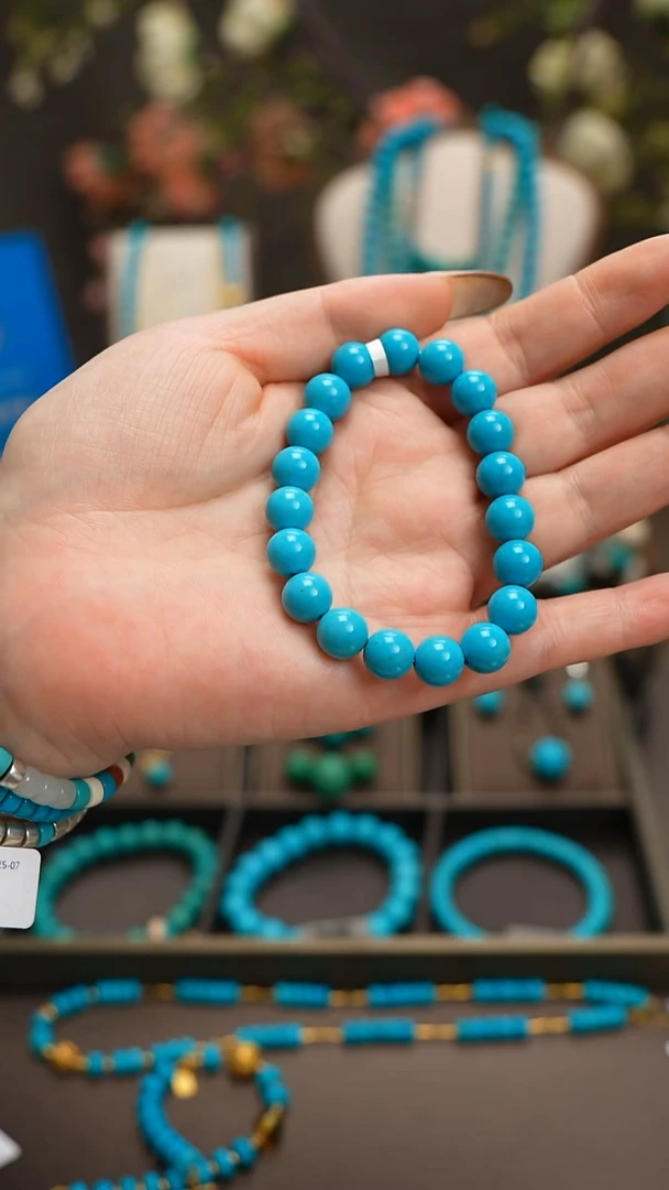 未镶嵌绿松石手串B0222