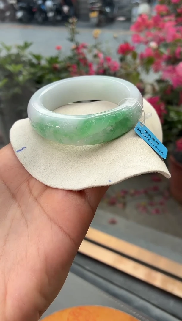 未镶嵌手镯翡翠D***?965   翡翠手镯 53