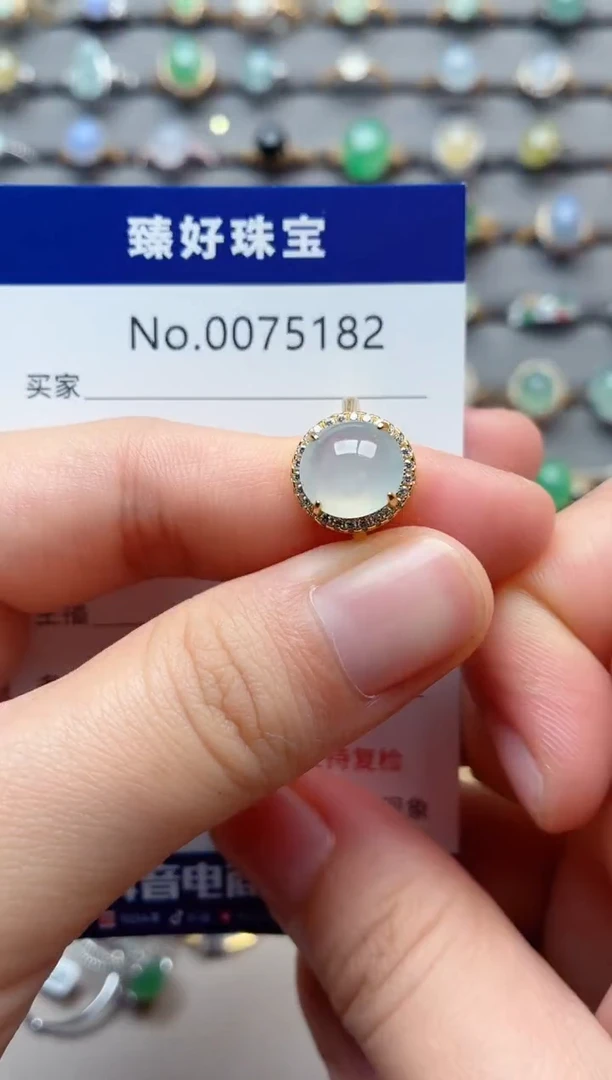 银S925镶嵌戒指翡翠1